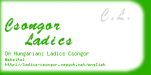 csongor ladics business card